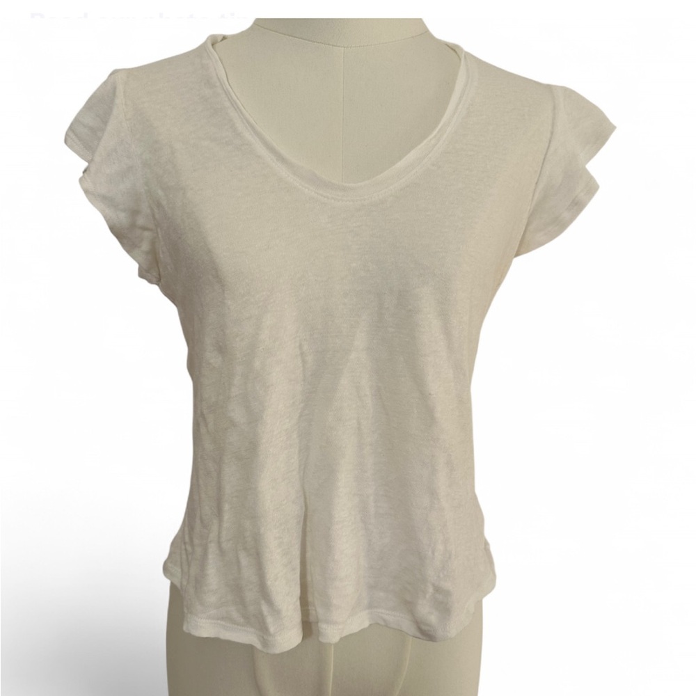 Rebecca Taylor Cream Short Sleeve Tee